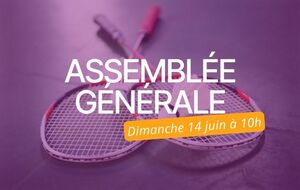 Assemblée Générale du club le 14 juin